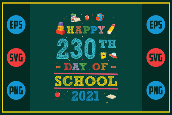 Celebrating 230 Days of School with Embroidery