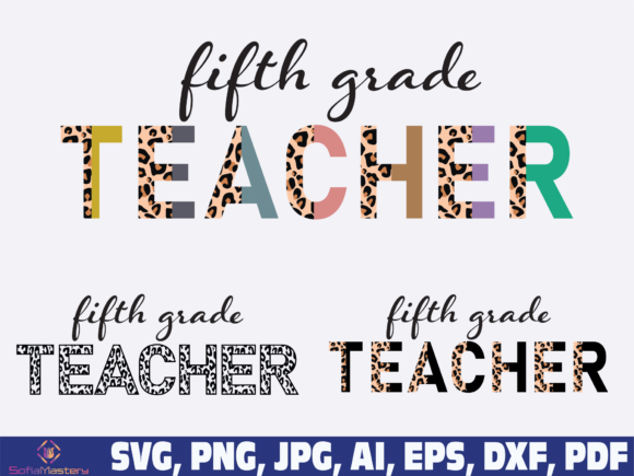 Fifth Grade Teacher: A Versatile Embroidery Design