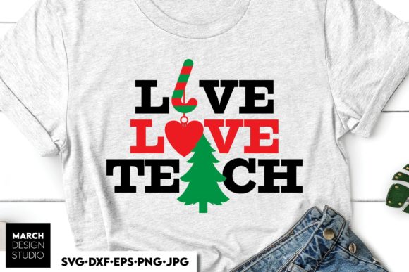 Live Love Teach: A Festive Embroidery Design