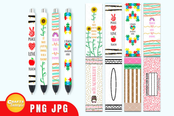 Teacher Pen Wrap Bundle: A Creative Embroidery Asset