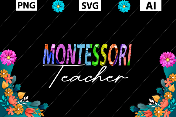Teacher's Day, Montessori Teacher Embroidery